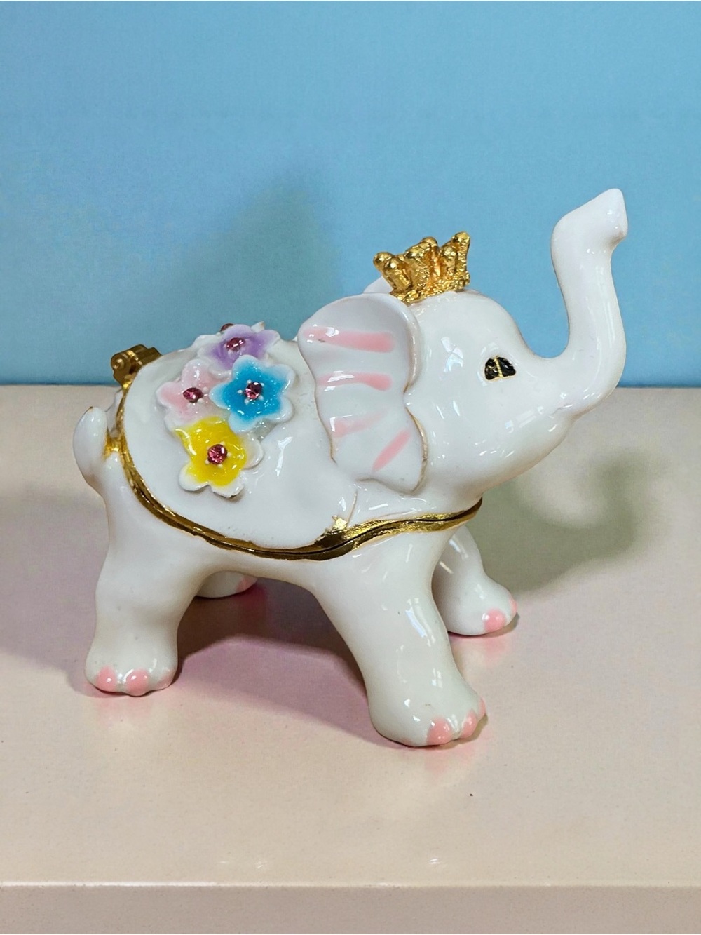 Crowned Elephant Jewelry Box